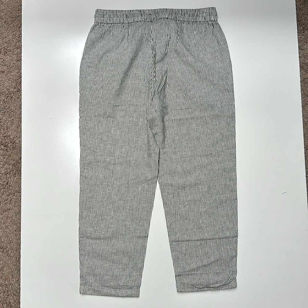J.Crew NWT Linen/cotton blend striped pants Size 10 - Picture 6 of 6